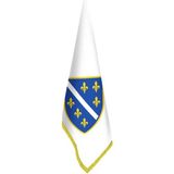 Asilmeydan Bosna Hersek (1992-1998) Bayrağı -Ofis-Makam-Toplantı Odaları - Saçaklı Makam Bayrağı - Renkli