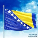 Asilmeydan Bosna I Hercegovina Bosna Hersek Bayrağı Sancak Bayrak 70 x 105 cm