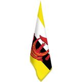 Asilmeydan Brunei Bayrağı -Ofis-Makam-Toplantı Odaları - Saçaklı Makam Bayrağı - Renkli