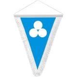 Asilmeydan Büyük Timur Imparatorluğu - 17 Eski Türk Devleti Bayrağı - Üçgen Flama Bayrak - Renkli