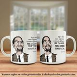Asilmeydan Çift Yön Renkli Baskılı Malcolm X - Sözleri Kupa Bardak KB4
