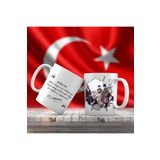 Asilmeydan Çiftçi Ile Konuşan Kalpaklı Mustafa Kemal Atatürk - Atatürk'ün Sözleri -kupa Bardak