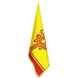 Asilmeydan Çuvaşistan Bayrağı - Ofis - Makam -Toplantı Odaları - Saçaklı Makam Bayrağı - Renkli