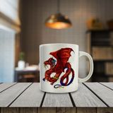 Asilmeydan Ejderha Dragon Baskılı Hediyelik Kupa Bardak