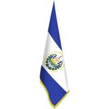 Asilmeydan El Salvador Bayrağı - Ofis - Makam -Toplantı Odaları - Saçaklı Makam Bayrağı - Renkli