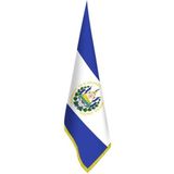 Asilmeydan El Salvador Bayrağı - Ofis - Makam -Toplantı Odaları - Saçaklı Makam Bayrağı