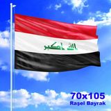 Asilmeydan Fly Breeze 70x105 cm Irak Cumhuriyeti Raşel Bayrağı