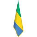 Asilmeydan Gabon Bayrağı - Ofis - Makam -Toplantı Odaları - Saçaklı Makam Bayrağı - Renkli