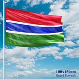 Asilmeydan Gambiya Bayrağı Raşel Kumaş 100 x 150 cm
