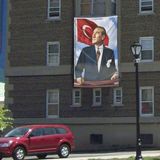 Asilmeydan Göğe Bakan Sivil Atatürk - Kutlama - Okul - Anı - Poster - Cephe Bayrağı -Bayrak -3x4,5 metre