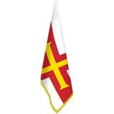 Asilmeydan Guernsey Bayrağı - Ofis-Makam-Toplantı Odaları - Saçaklı Makam Bayrağı - Renkli