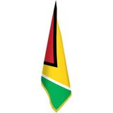 Asilmeydan Guyana Bayrağı - Ofis-Makam-Toplantı Odaları - Saçaklı Makam Bayrağı - Renkli