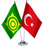 Asilmeydan Hakas Cumhuriyeti - Türkiye -Saten Masa Bayrağı - Renkli