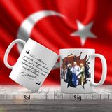 Asilmeydan Haydarpaşa Garı -Sivil Mustafa Kemal Atatürk - Atatürk'ün Sözleri -Kupa Bardak