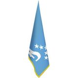 Asilmeydan Hazar Kağanlığı Bayrağı - 17 Türk Devletleri - Ofis-Makam-Toplantı Odaları - Saçaklı Makam Bayrağı - Renkli