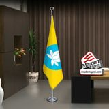 Asilmeydan Kalmukya Cumhuriyeti Bayrak -Ofis -Makam-Toplantı Odaları -Direkli -Saçaklı Makam Bayrağı