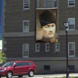 Asilmeydan Kalpaklı Gazi Mustafa Kemal Atatürk Poster Cephe Bayrağı -300X450CM - 3x4,5 Metre - Renkli