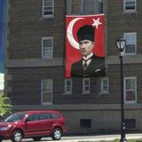 Asilmeydan Kalpaklı Gazi Mustafa Kemal Atatürk Türkiye Poster Bayrak, Tören, Kutlama Anma Bayrağı - 3x4,5 Metre - Renkli