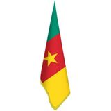 Asilmeydan Kamerun Bayrak - Ofis-Makam-Toplantı Odaları - Saçaklı Makam Bayrağı - Renkli