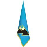 Asilmeydan Karaçay, Karaçaylı Bayrağı - Ofis-Makam-Toplantı Odaları - Saçaklı Makam Bayrağı - Renkli