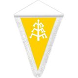 Asilmeydan Karahanlı Devleti -17 Eski Türk Devletleri Bayrağı - Hatıra Üçgen Flama Bayrak - Renkli