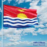 Asilmeydan Kiribatı Bayrağı Raşel Kumaş 100 x 150 cm