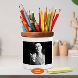 Asilmeydan Konuşan Mustafa Kemal Atatürk Ahşap Seramik Kalemlik -ATA1165) - Renkli
