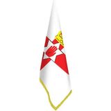 Asilmeydan Kuzey Irlanda Bayrağı - Ofis-Makam-Toplantı Odaları - Saçaklı Makam Bayrağı - Renkli
