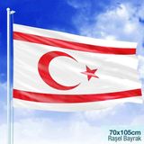 Asilmeydan Kuzey Kıbrıs Türk Cumhuriyeti Bayrağı Bayrak 70 x 105 cm