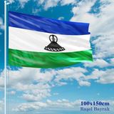 Asilmeydan Lesotho Bayrağı Raşel Kumaş 100 x 150 cm