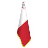 Asilmeydan Malta Bayrağı - Ofis-Makam-Toplantı Odaları - Saçaklı Makam Bayrağı