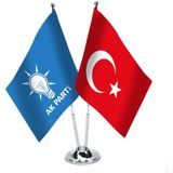 Asilmeydan Mavi , Ak Parti ve Türkiye İkili Saten Masa Bayrağı
