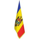 Asilmeydan Moldova Bayrağı - Ofis-Makam-Toplantı Odaları - Saçaklı Makam Bayrağı - Renkli