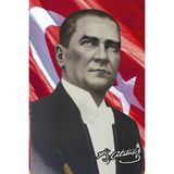 Asilmeydan Mustafa Kemal Atatürk Ay Yıldız Poster Dış Cephe Bayrağı 200 x 300 cm 2 x 3 Metre