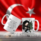 Asilmeydan Mustafa Kemal Atatürk Trende - Unutulmayan Sözleri -Kupa Bardak