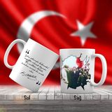 Asilmeydan Mustafa Kemal Atatürk ve Çocuklar - Atatürk'ün Sözleri -Kupa Bardak