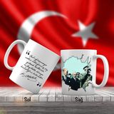 Asilmeydan Mustafa Kemal Atatürk ve İsmet İnönü - Atatürk'ün Sözleri -Kupa Bardak