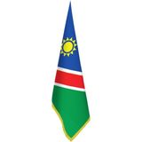 Asilmeydan Namibian Bayrağı - Ofis-Makam-Toplantı Odaları - Saçaklı Makam Bayrağı - Renkli