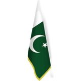Asilmeydan Pakistan Bayrağı - Ofis-Makam-Toplantı Odaları - Saçaklı Makam Bayrağı