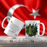 Asilmeydan Paltolu - Kalpaklı Mustafa Kemal Atatürk - Atatürk'ün Sözleri -Kupa Bardak
