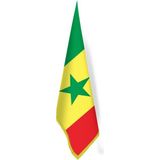 Asilmeydan Senegal Bayrağı - Ofis-Makam-Toplantı Odaları - Saçaklı Makam Bayrağı - Renkli