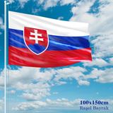 Asilmeydan Slovakya Bayrağı Raşel Kumaş 100 x 150 cm