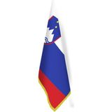 Asilmeydan Slovenya Bayrağı - Ofis-Makam-Toplantı Odaları - Saçaklı Makam Bayrağı - Renkli
