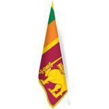 Asilmeydan Sri Lanka Bayrağı -Ofis-Makam-Toplantı Odaları - Saçaklı Makam Bayrağı - Renkli