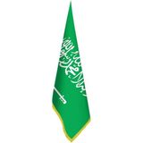 Asilmeydan Suudi Arabistan Bayrağı -Ofis-Makam-Toplantı Odaları - Saçaklı Makam Bayrağı - Renkli