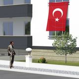 Asilmeydan T.c. Alpaka Kumaş Türkiye Bayrağı - Bayrak -150X225CM (1,5 X2,25 Metre) - Renkli