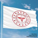 Asilmeydan T.C. Sağlık Bakanlığı Bayrağı Flama Bayrak 100 x 150 cm