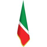Asilmeydan Tataristan Cumhuriyeti (Volga) Bayrağı -Ofis-Makam-Toplantı Odaları - Saçaklı Makam Bayrağı - Renkli