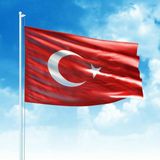 Asilmeydan Türk Bayrağı - Bayrak -Ay Yıldız -Türkiye 100X150 cm T.c Alpaka Kumaş - Renkli