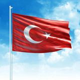Asilmeydan Türk Bayrağı - Bayrak -Ay Yıldız -Türkiye 100x150 cm T.C Alpaka Kumaş
